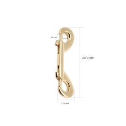 Karabińczyk Gold Double Ends Clips Liebe Seele