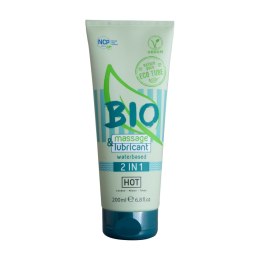 Lubrykant wodny Bio massage & lubricant waterbased 2in1 200ml Hot