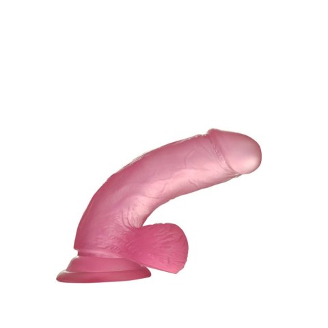 DILDO 6'' JELLY STUDS RÓŻOWE