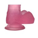 DILDO 6'' JELLY STUDS RÓŻOWE