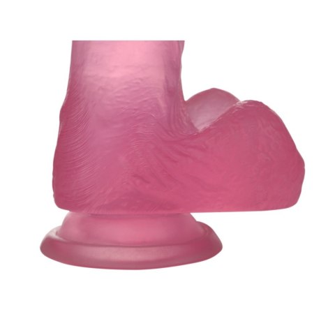 DILDO 6'' JELLY STUDS RÓŻOWE