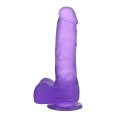DILDO 7'' JELLY STUDS FIOLETOWE