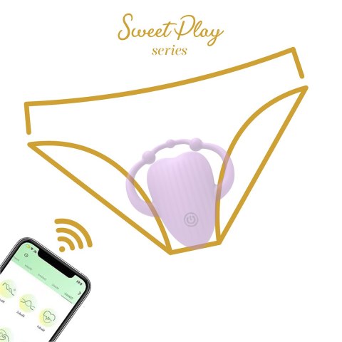 DYSKRETNY MASAŻER STEROWANY APLIKACJĄ EROSPACE SWEET PLAY A5