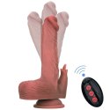 PODGRZEWANE DILDO Z RUCHEM POSUWISTO-ROTACYJNYM I STYMULACJĄ ŁECHTACZKI EROSPACE NATURAL PLAY D7