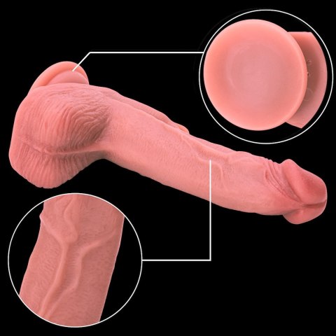 PODGRZEWANE DILDO Z RUCHEM POSUWISTO-ROTACYJNYM I STYMULACJĄ ŁECHTACZKI EROSPACE NATURAL PLAY D7
