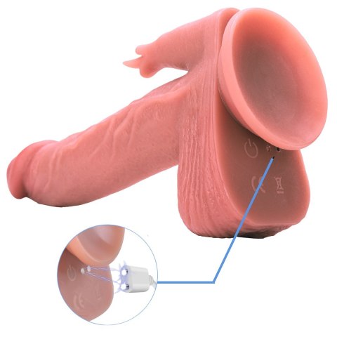 PODGRZEWANE DILDO Z RUCHEM POSUWISTO-ROTACYJNYM I STYMULACJĄ ŁECHTACZKI EROSPACE NATURAL PLAY D7