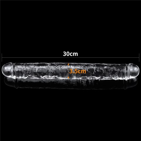 PODWÓJNE DILDO FLAWLESS CLEAR DOUBLE DILDO 12''