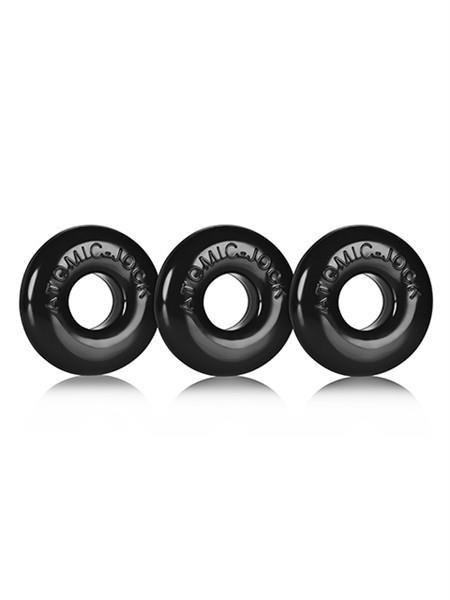 Zestaw pierścieni Ringer Cockring Black 3 Pack Oxballs