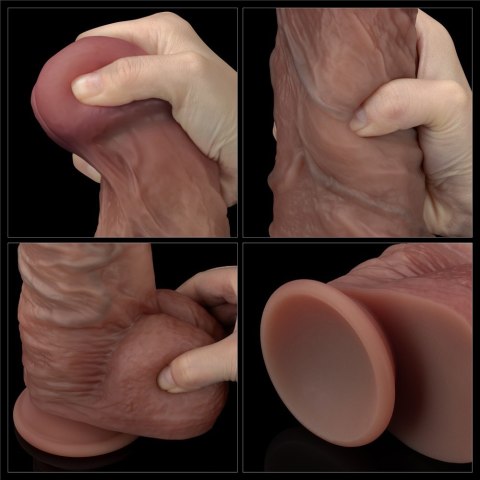 DILDO 10.5'' DUAL LAYERED SILICONE COCK XXL