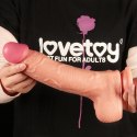 DILDO 10" DUAL LAYER PLATINUM SILICONE COCK