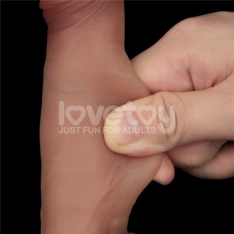 DILDO 7.5'' SLIDING SKIN PRO DUAL LAYER SILICONE DONG