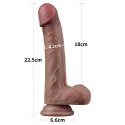 DILDO 9'' DUAL LAYERED SILICONE COCK