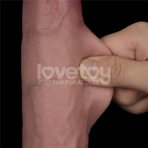 DILDO 9" VIBRATING SLIDING SKIN PRO II SILICONE DONG