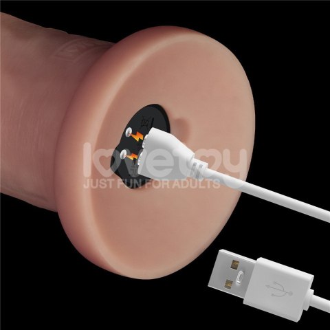 DILDO 9" VIBRATING SLIDING SKIN PRO II SILICONE DONG