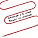 LINA DO KRĘPOWANIA REBELLION CRIMSON SILKY BONDAGE ROPE