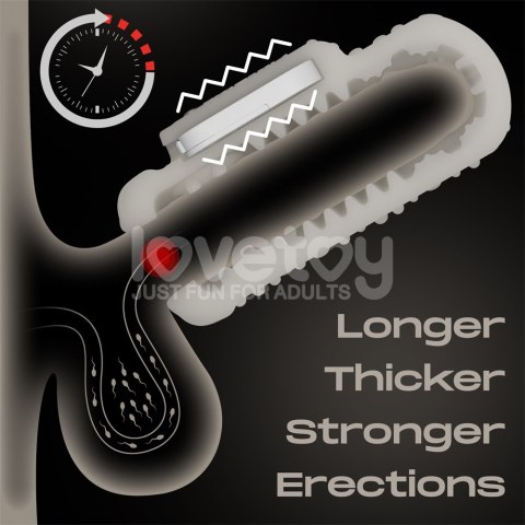 MASTURBATOR KNIGHTS RING VIBRATING DUAL PURPOSE SLEEVE-DRIP