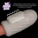 MASTURBATOR KNIGHTS RING VIBRATING DUAL PURPOSE SLEEVE-SPIRAL