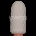 MASTURBATOR KNIGHTS RING VIBRATING DUAL PURPOSE SLEEVE-SPIRAL