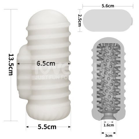 MASTURBATOR KNIGHTS RING VIBRATING DUAL PURPOSE SLEEVE-WAVY