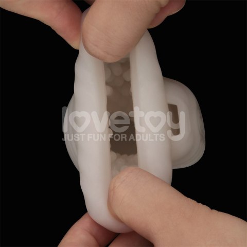 MASTURBATOR KNIGHTS RING VIBRATING DUAL PURPOSE SLEEVE-WAVY