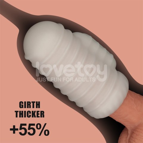 MASTURBATOR KNIGHTS RING VIBRATING DUAL PURPOSE SLEEVE-WAVY