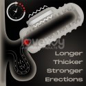 MASTURBATOR KNIGHTS RING VIBRATING DUAL PURPOSE SLEEVE-WAVY