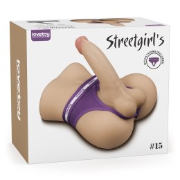 REALISTYCZNE TUŁOWIE MASTURBATOR STREETGIRL'S #15 WITH BENDABLE DILDO