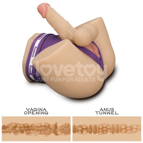 REALISTYCZNE TUŁOWIE MASTURBATOR STREETGIRL'S DUAL MOTOR SENSATION PULSE WITH DILDO