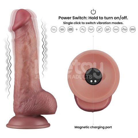 WIBRATOR 8.5'' VIBRATING DUAL DENSITY POWER COCK