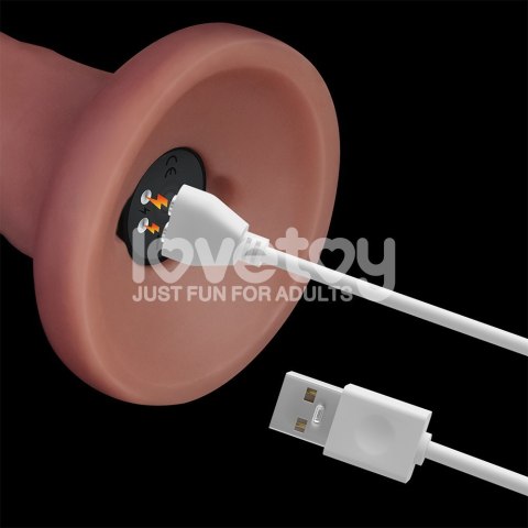 WIBRATOR 8'' VIBRATING DUAL DENSITY POWER COCK
