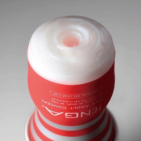 TENGA Original Vacuum Cup flagowy, jednorazowy masturbator z regulowanym zaworem Air Hole i systemem Smooth Pad