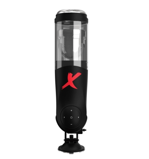 Pipedream PDX Elite Deluxe Mega-Bator Clear – masturbator Hands-Free z rotacją i ruchem posuwisto-zwrotnym