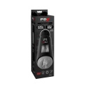 PDX Elite Ultimate Milker Clear – masturbator obrotowy ze słuchawkami