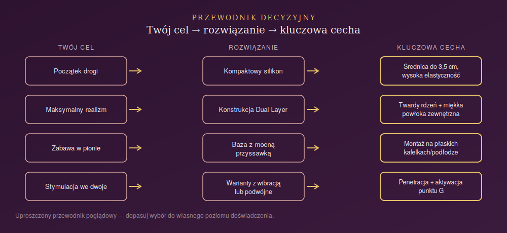 Przewodnik decyzyjny przy wyborze realistycznego dildo
